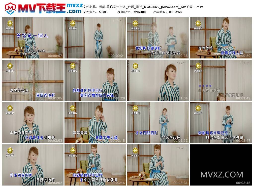 杨静-等你是一个人_台语_流行_MC502470